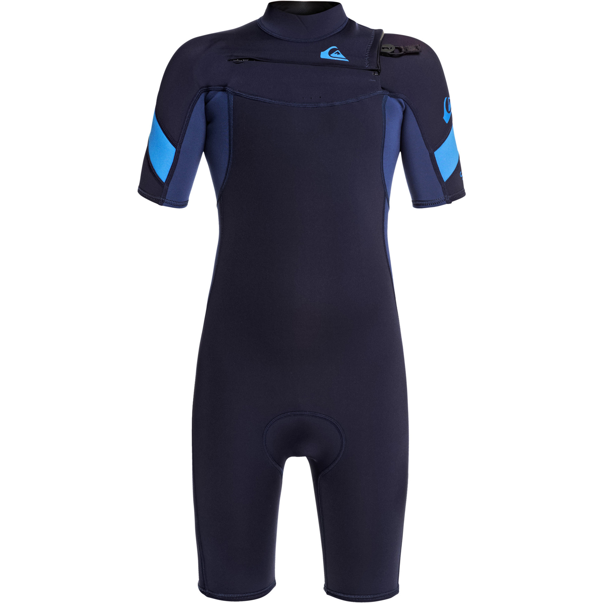 2021 Quiksilver Boys Syncro 2mm Chest Zip Shorty Wetsuit EQBW503011